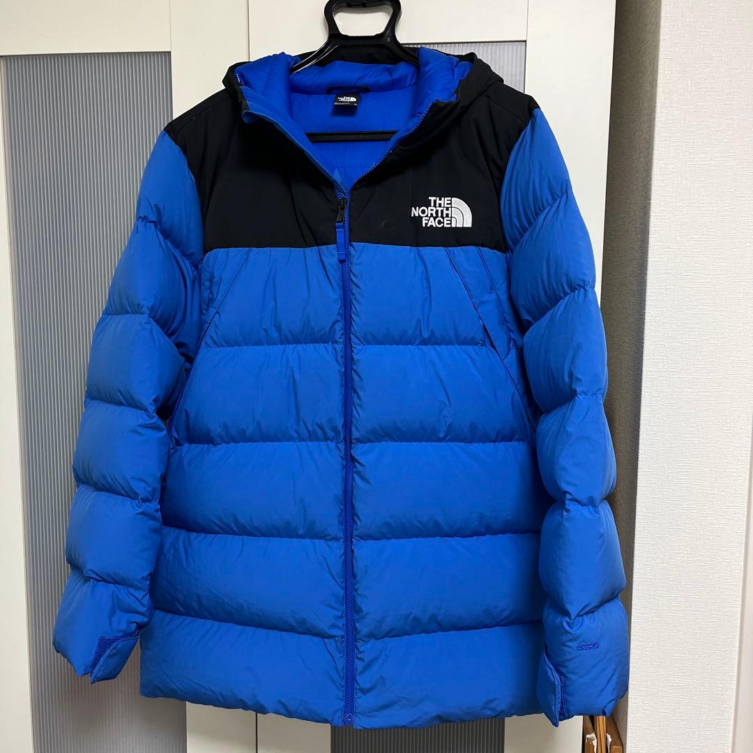 THE NORTH FACE ダウンジャケット XL 青/黒