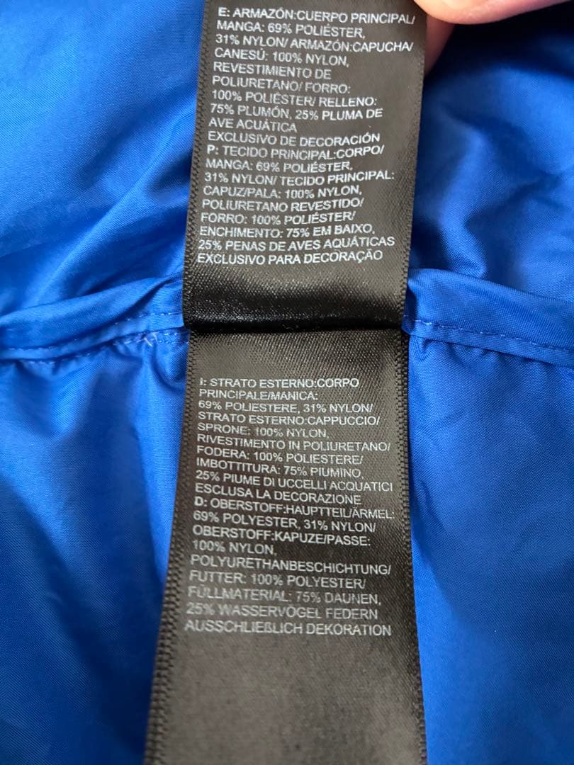 THE NORTH FACE ダウンジャケット XL 青/黒