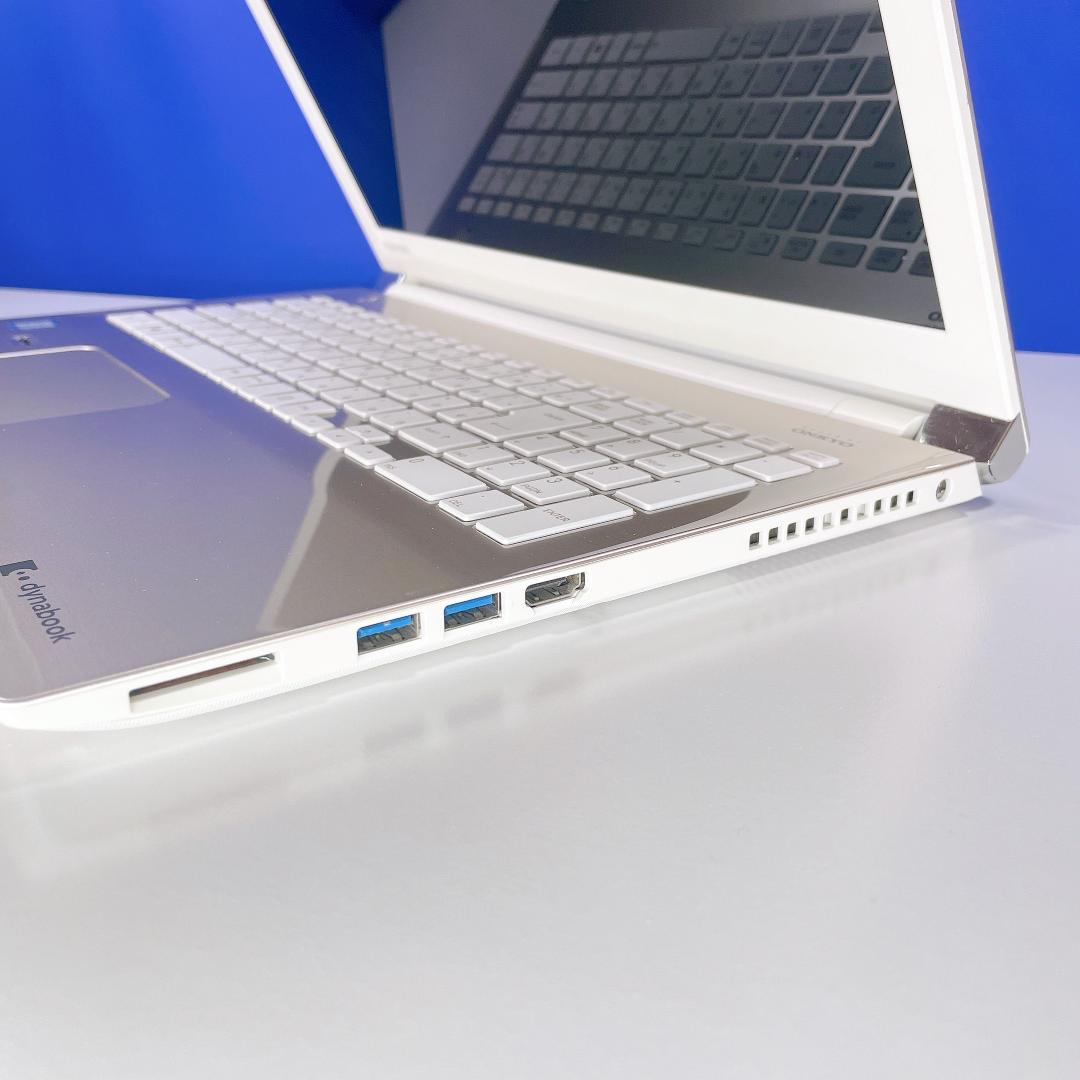 Corei7＆バッテリー良好✨ブルーレイ✨ゴールドWin11ノートパソコンカメラ