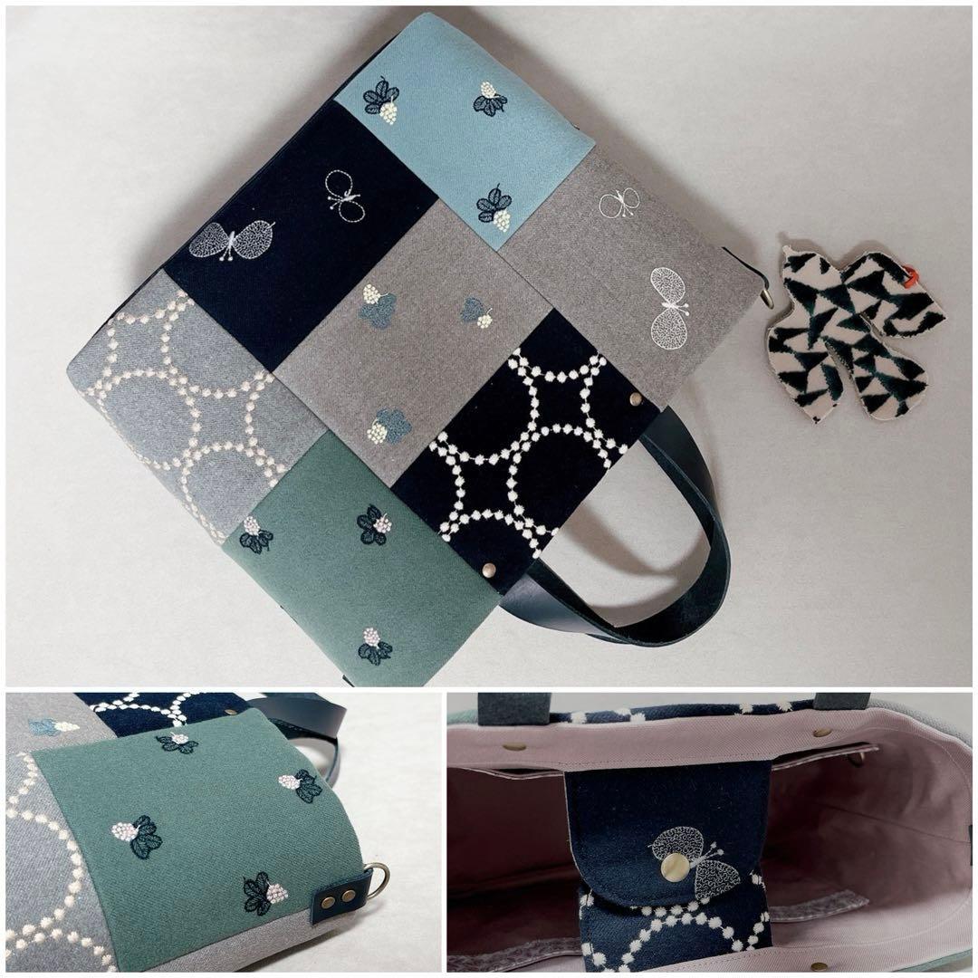 ハンドメイド　ミナペルホネン　dopのピーストート⑅︎◡̈︎* Mサイズ