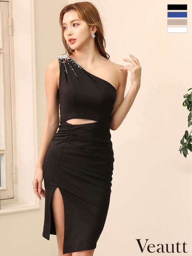 Veautt ワンショルダー ナイトドレス