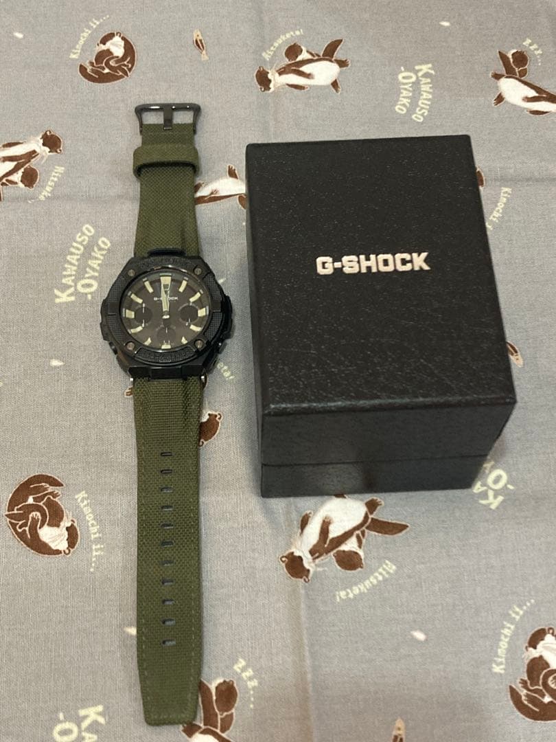 CASIO G-SHOCK GST-W130BC-1A3JF ブラック/グリーン