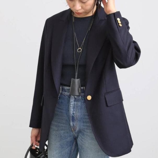 美品　MUSE Deuxieme Classe ジャケット 38 ネイビー