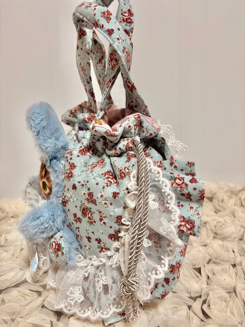 コヤンイサムチョン　ドレスフリルのサンダーちゃん、ふあふあ巾着バッグ