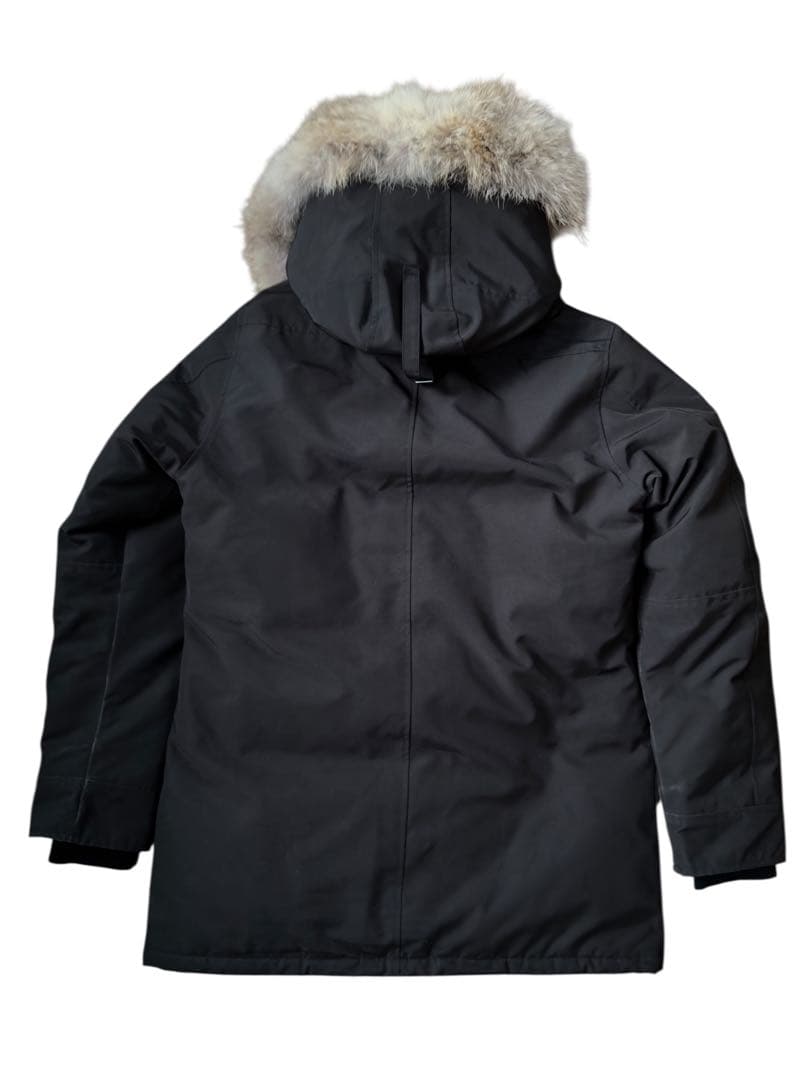 美品 カナダグース ジャスパー パーカー ブラック コヨーテファー L