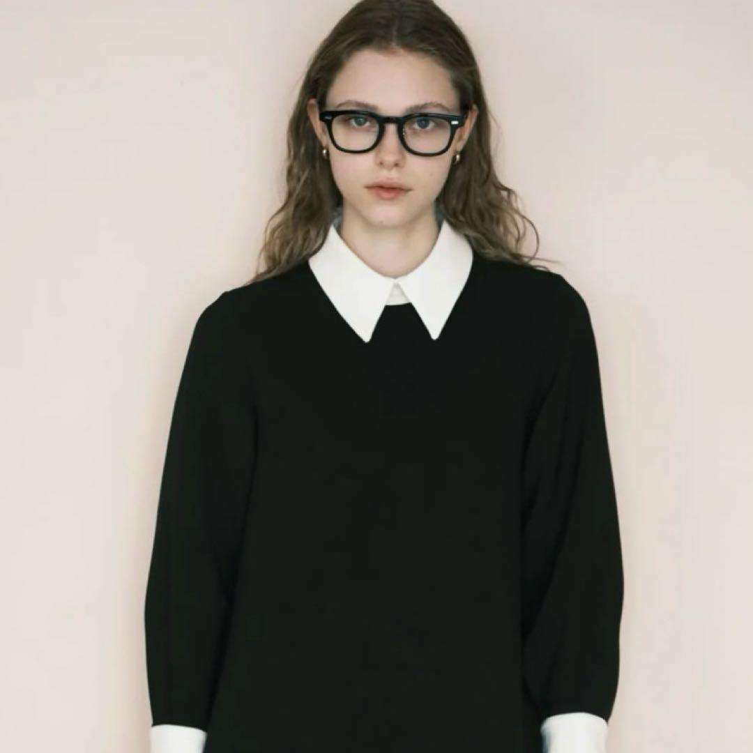 foufou フーフー バイカラー ミニドレス　ワンピース