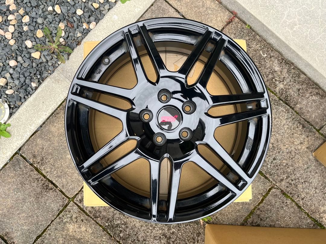 SUBARU STI アルミホイール BK 18 7J 48 (SL型・SK型)
