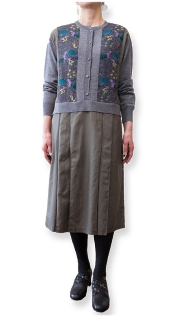 ANTIPAST 花柄 ロングワンピース サイズ2　切り替え　アンティパスト