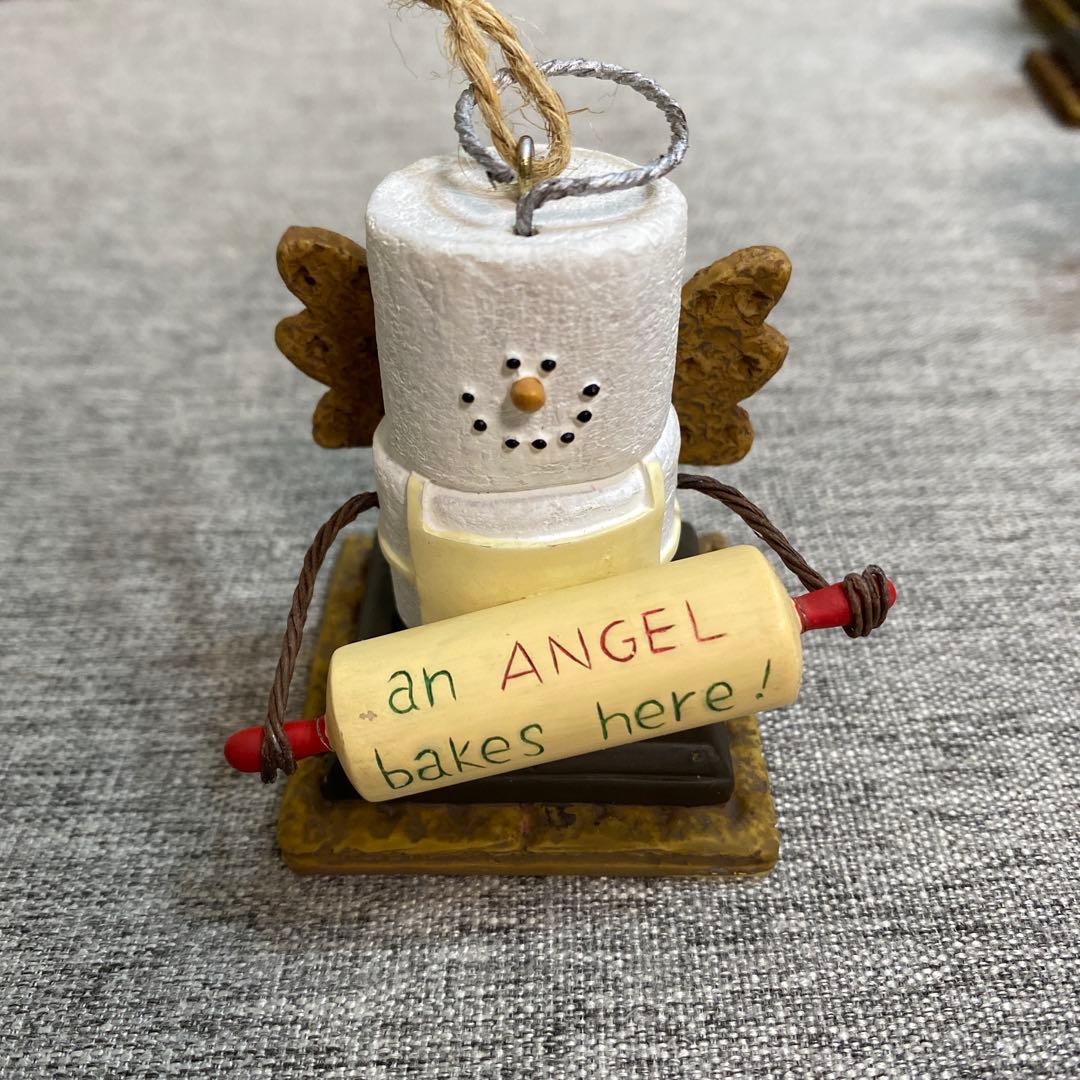 こ*ん様 雪だるまのクリスマスオーナメント7体