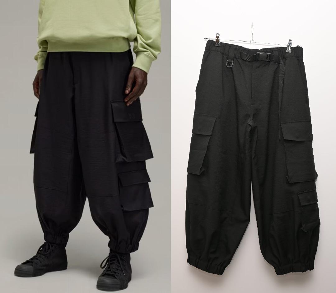 k*n様 Y-3 ワイスリー スポーツ ユニフォーム カフド カーゴパンツ M