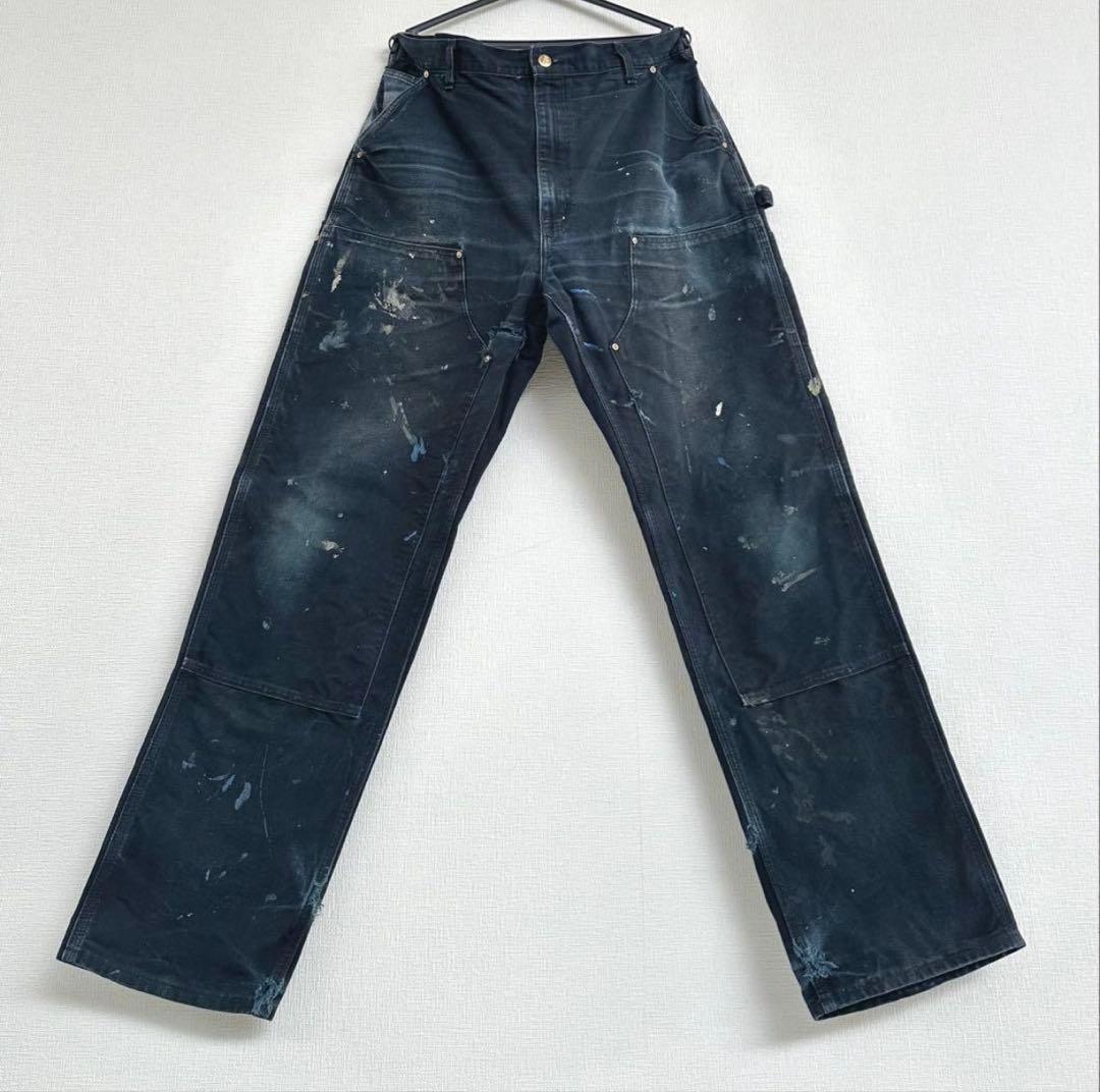 carhartt ダブルニー　USA製　ブラック　サイズ 38X34