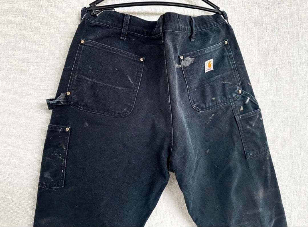 carhartt ダブルニー　USA製　ブラック　サイズ 38X34