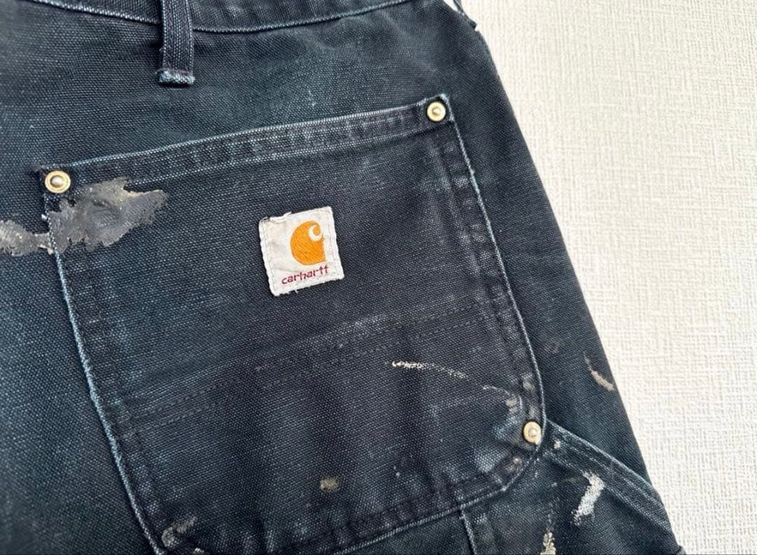 carhartt ダブルニー　USA製　ブラック　サイズ 38X34