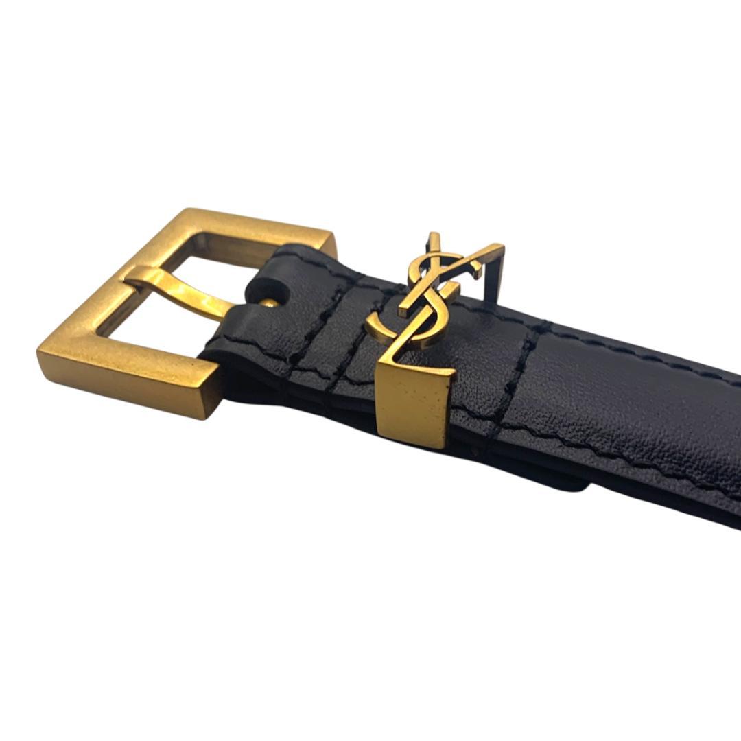 美品★YSL イヴサンローラン　細いベルト81-91cm