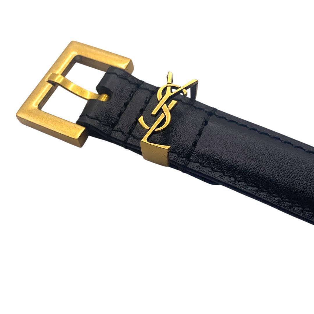 美品★YSL イヴサンローラン　細いベルト81-91cm