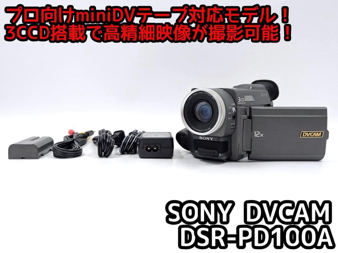 プロ向けモデル！ SONY ビデオカメラ DSR-PD100A