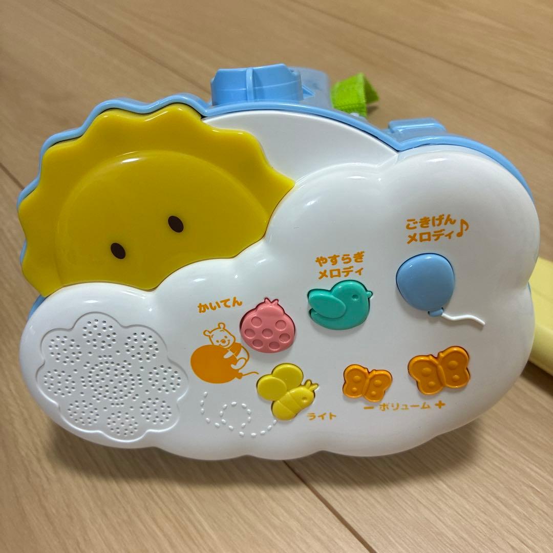 桃*子様 【美品】電池付き ベビージム プーメリー 6WAYジムにへんしんメリー