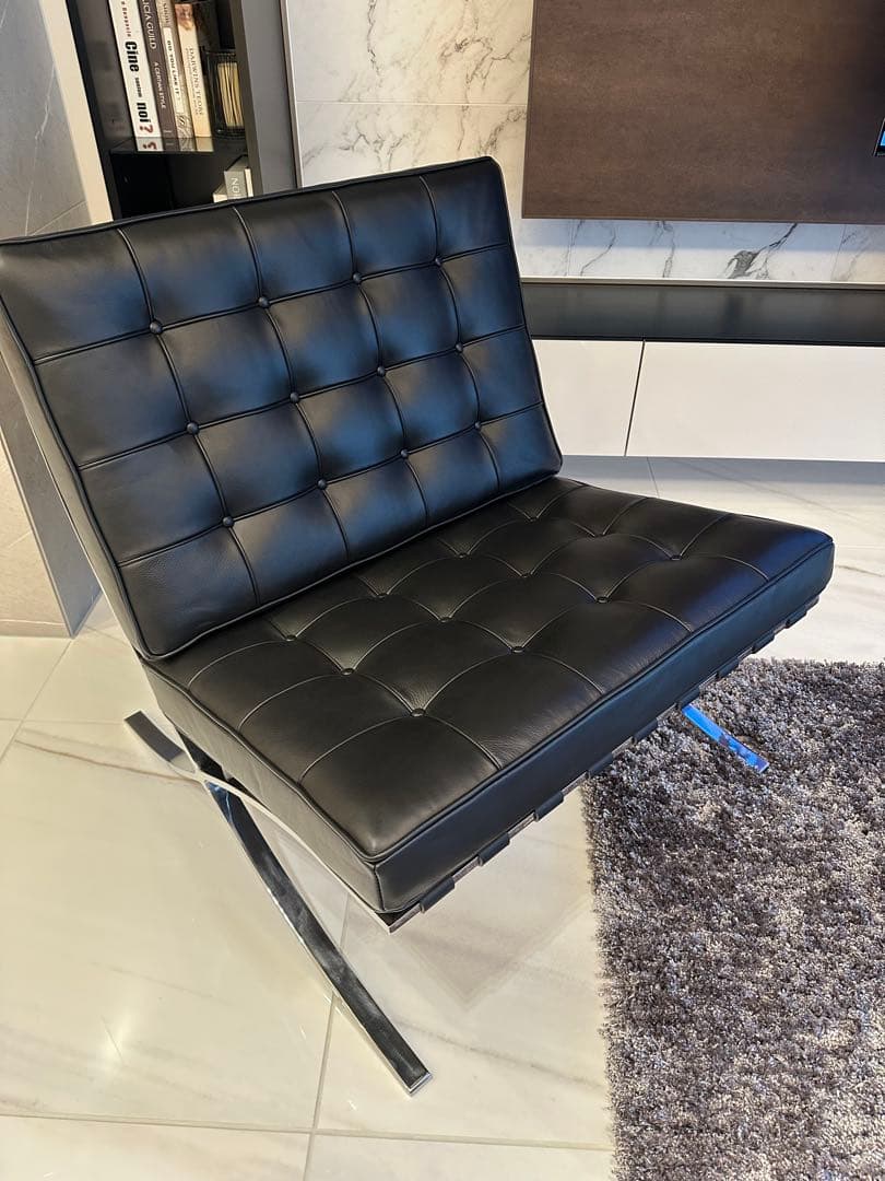 Raw 　バルセロナチェア　高級本革リプロダクト　新品未使用