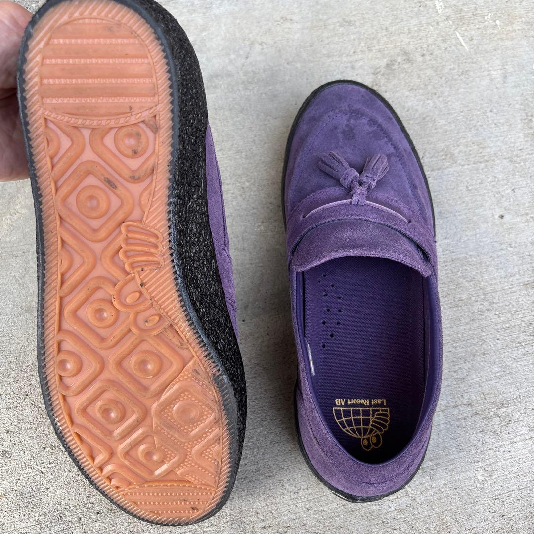 Last Resort AB 紫色 タッセル付きモカシン　27cm