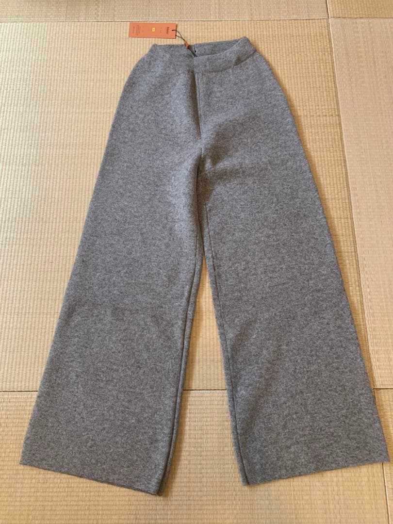 モンゴル産 YAK WOOL 100極厚手 ニットパンツ M 高密度ヤクウール