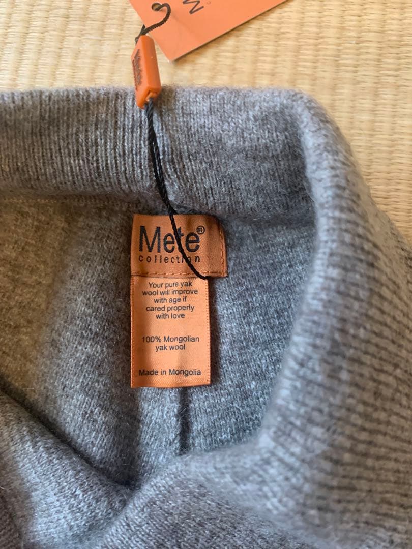モンゴル産 YAK WOOL 100極厚手 ニットパンツ M 高密度ヤクウール