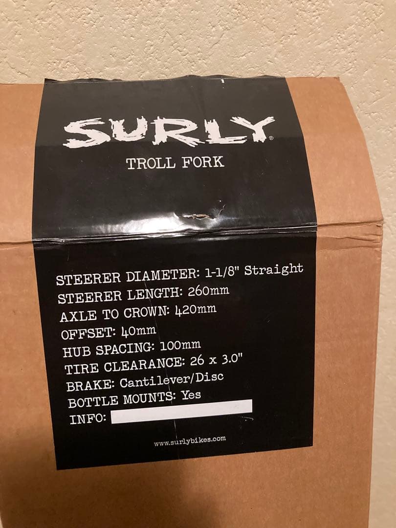 surly troll フロントフォーク ブルーラグ サーリー クロモリ サルサ