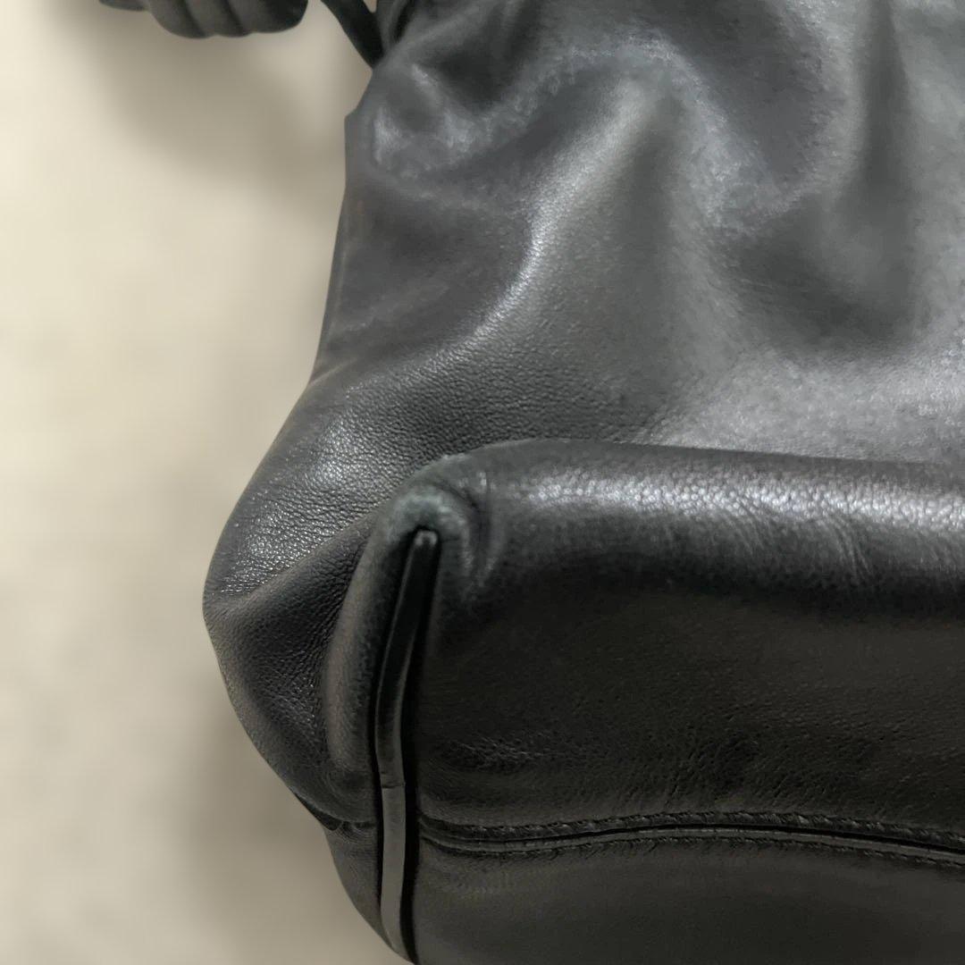 LOEWE フラメンコノットレザーショルダーバッグブラック　スモール