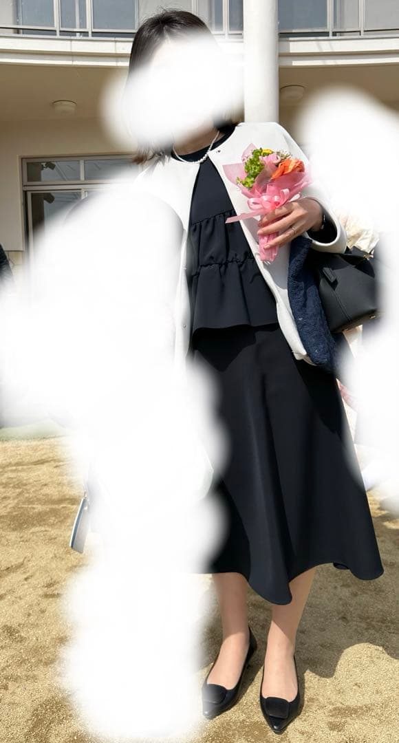 SONO★フリルネイビーワンピース