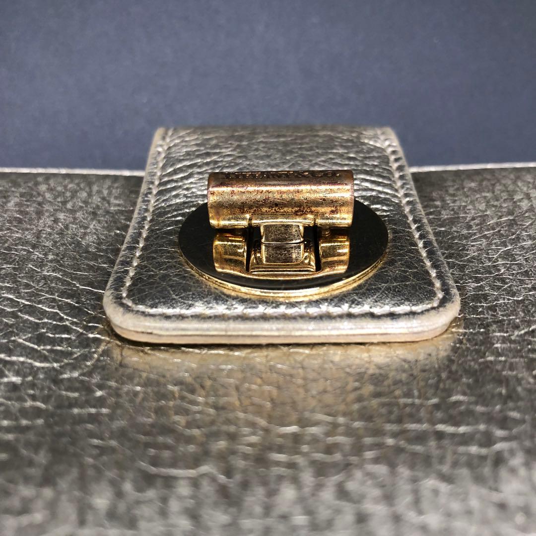 TIFFANY&Co. ティファニー 長財布 二つ折り レザー ゴールド