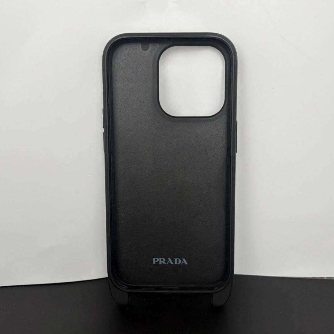 プラダ スマホショルダー スマホケース iPhone用 14PRO MAX 黒