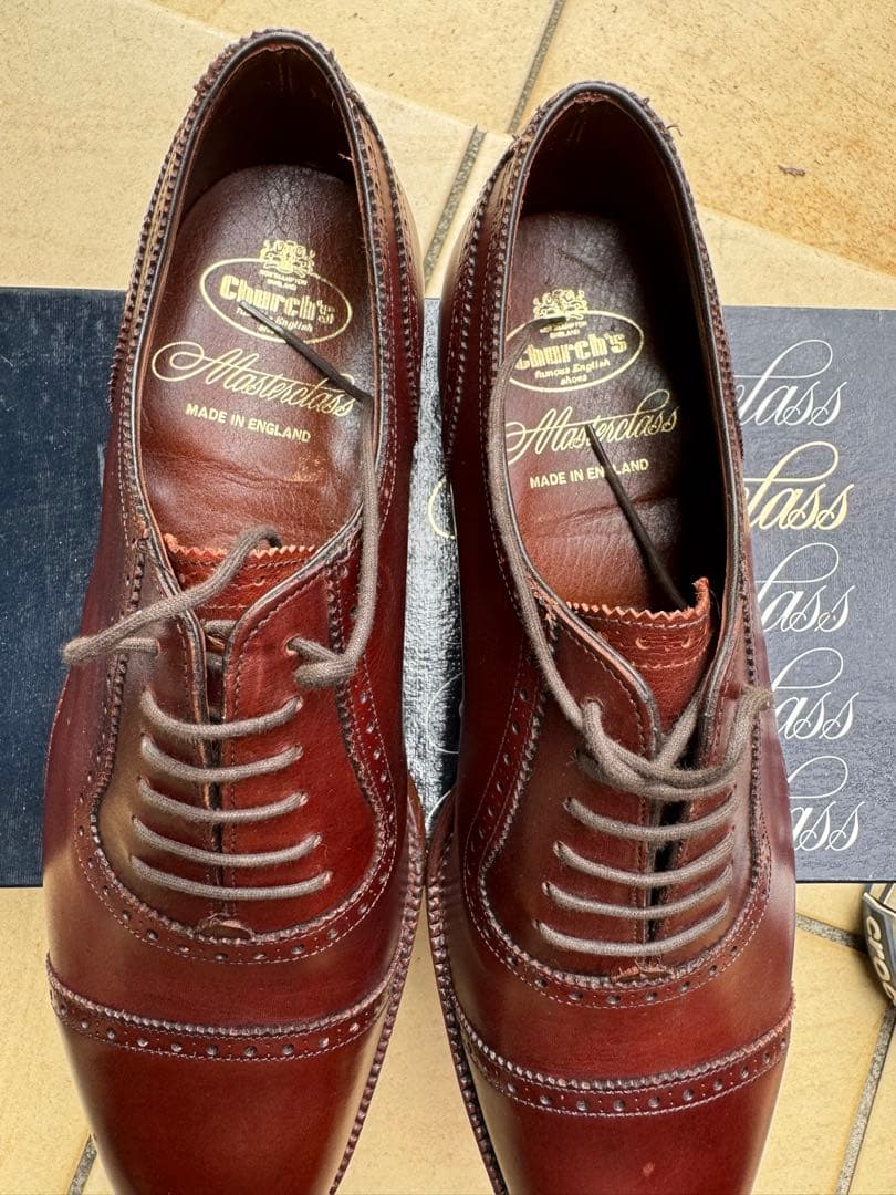 未使用 Church's チャーチ　マスタークラス　ブラウン サブスタンダード