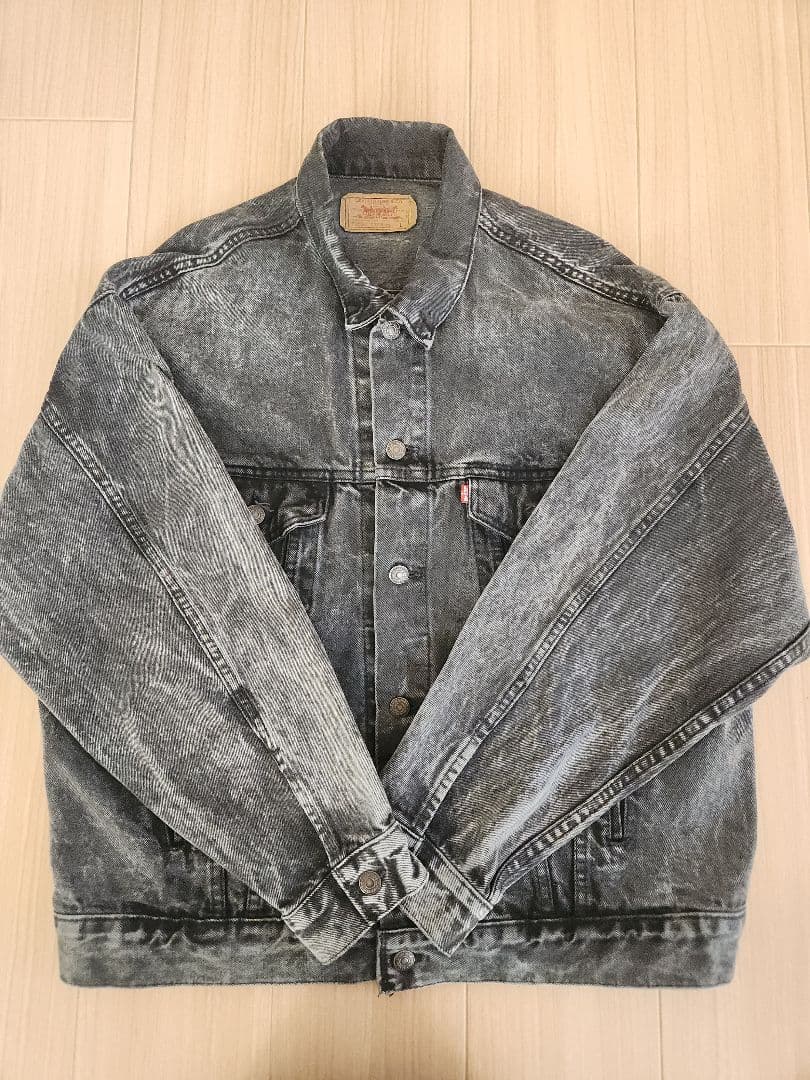 80's Levi's 70507-0253 ブラックデニムジャケット USA製