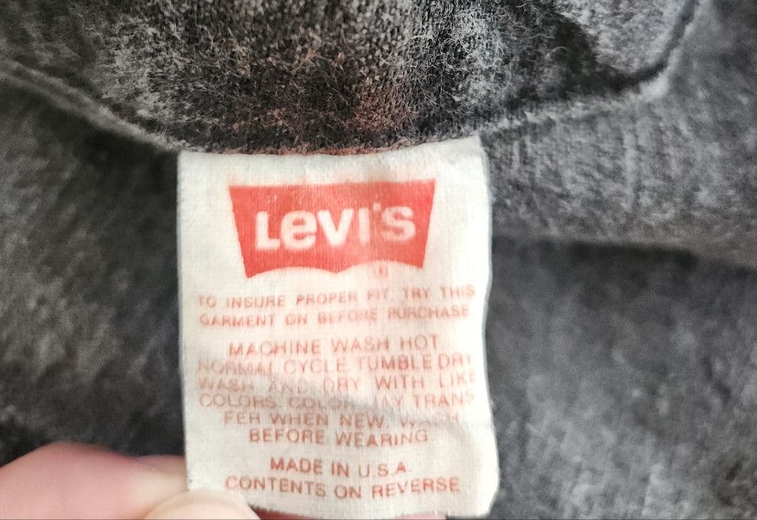 80's Levi's 70507-0253 ブラックデニムジャケット USA製