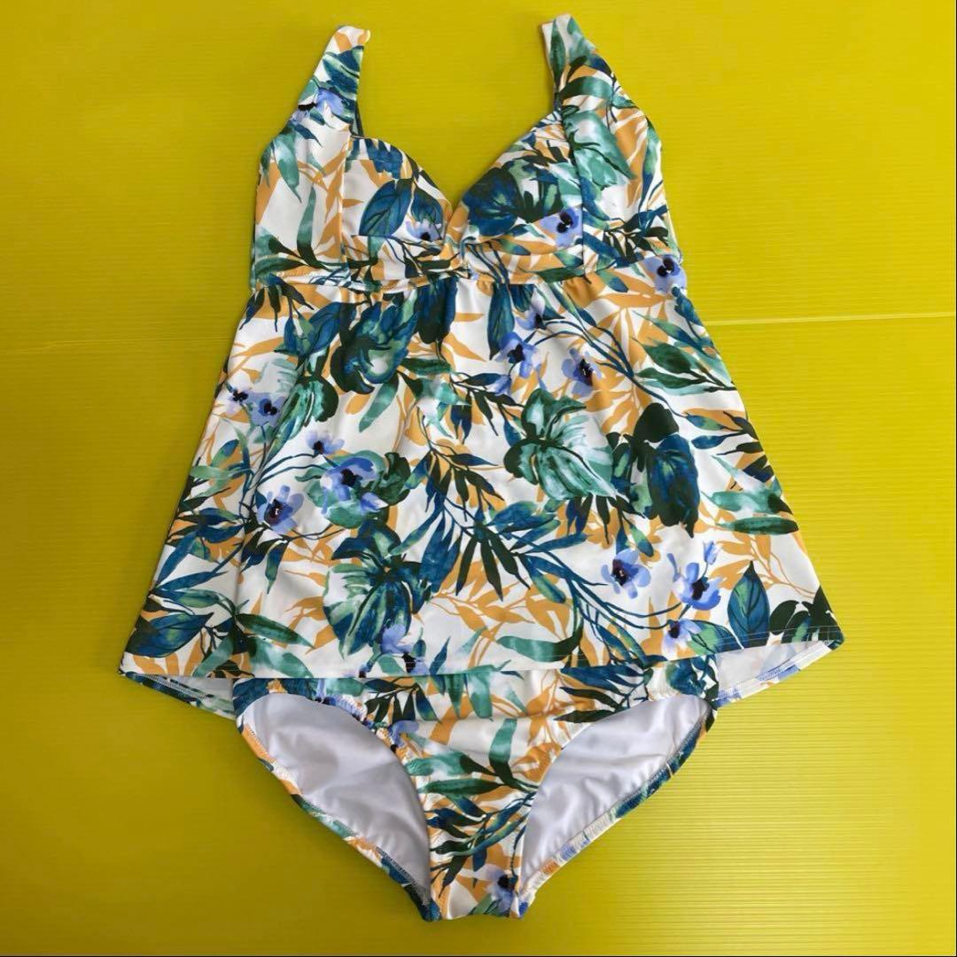 タンキニ　XL 13号　セパレート　水着　三愛　ワコール　新品未使用　ホワイト