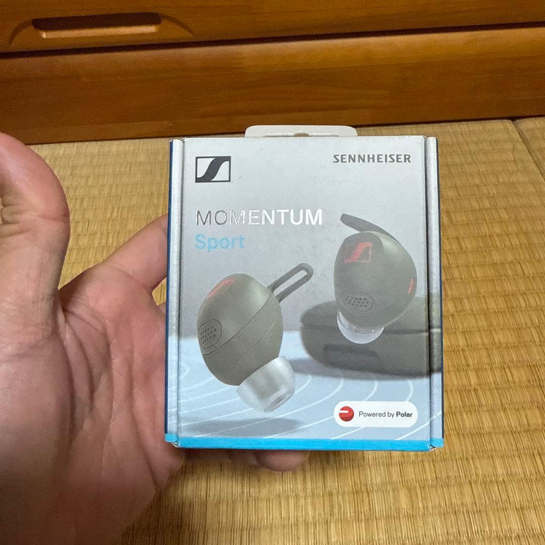 新品 ゼンハイザー ワイヤレスイヤホン MOMENTUM Sport オリーブ