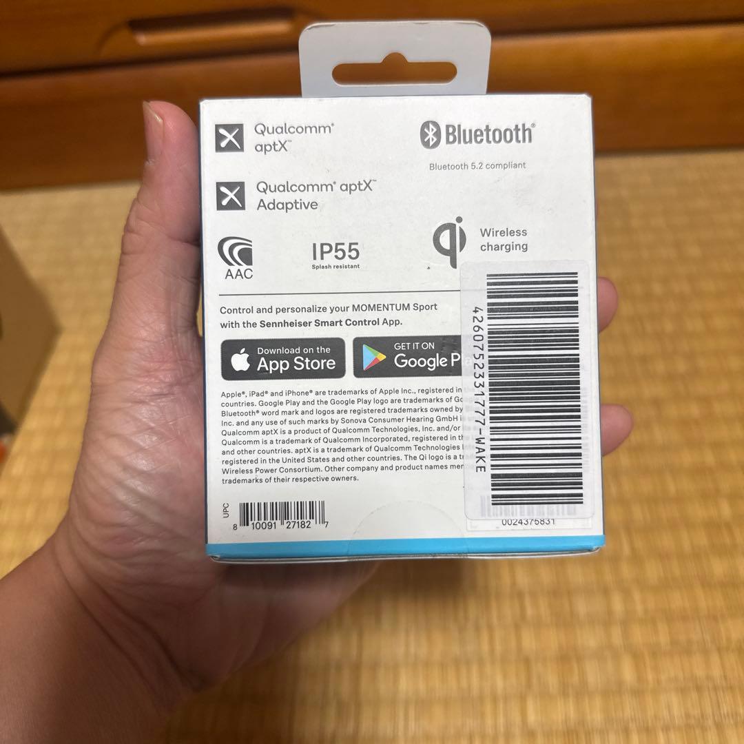 新品 ゼンハイザー ワイヤレスイヤホン MOMENTUM Sport オリーブ