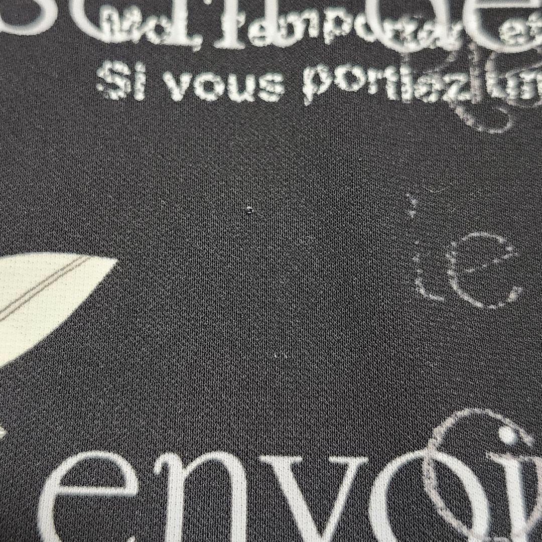 レオナールスポーツ　長袖チュニック　七分袖　花柄　ロゴ　大きいサイズ42