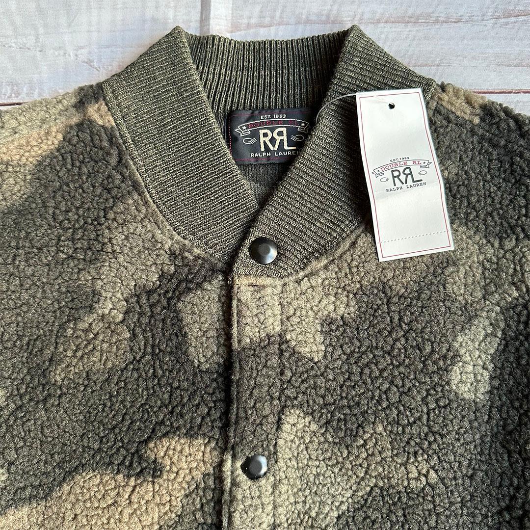 RRL フリース迷彩ベスト ダブルアールエル ラルフローレン M