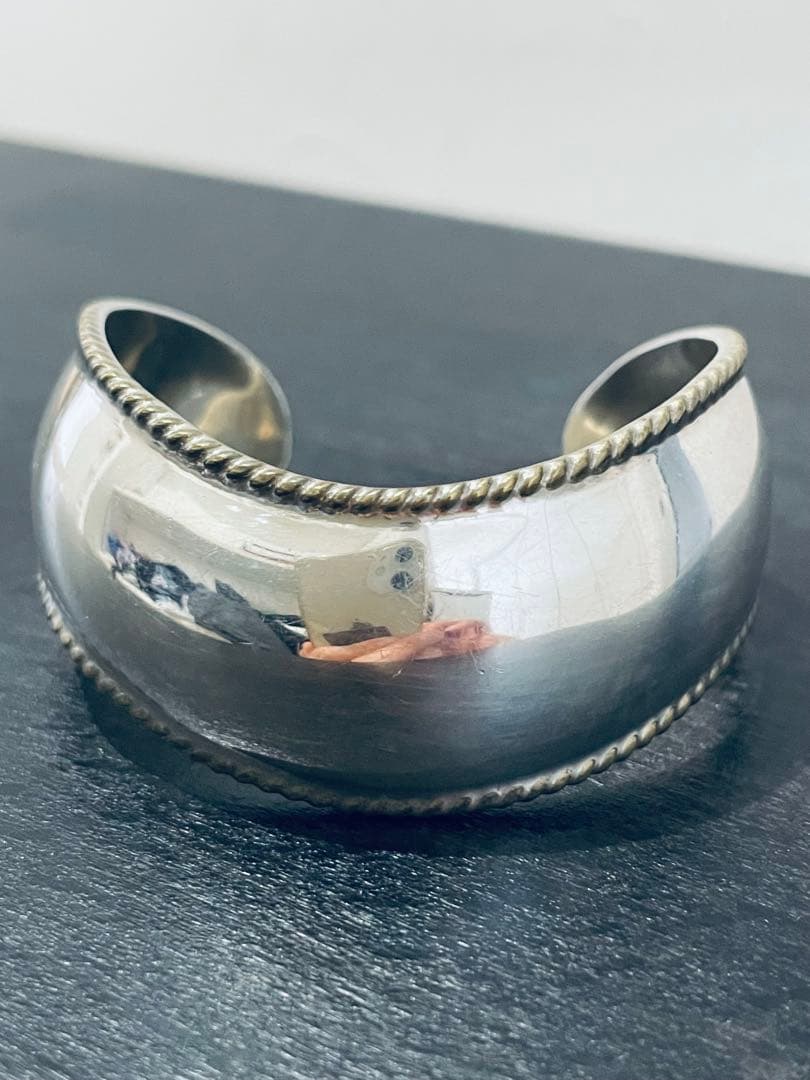 【火曜限定】ヴィンテージ シルバーバングル　メキシコシルバー