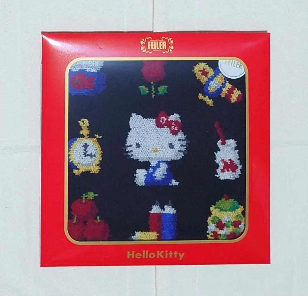 新品　フェイラー × ハローキティ　シュニール織ハンカチ　２枚セット