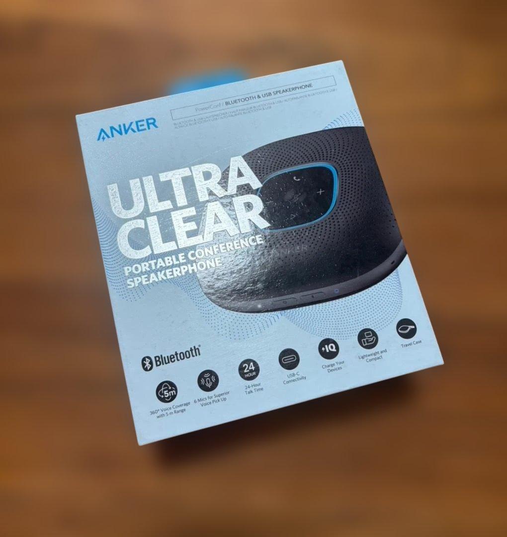 美品/ANKER ULTRA CLEAR ポータブル会議スピーカー