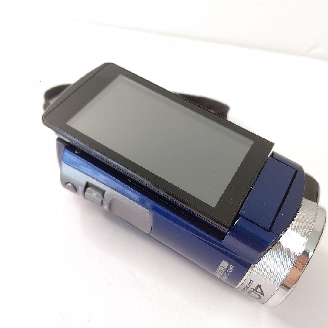 美品　JVCケンウッド　ビデオカメラ　エブリオ　光学40倍ズーム　フルHD