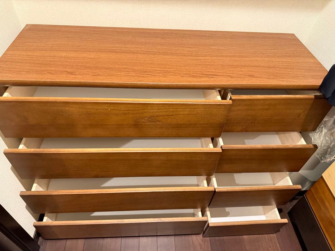 美品　ニトリ ローチェスト クエス QUESS 家具 チェスト 4段 家具