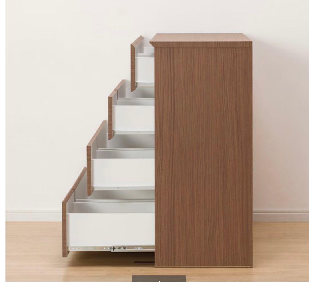 美品　ニトリ ローチェスト クエス QUESS 家具 チェスト 4段 家具