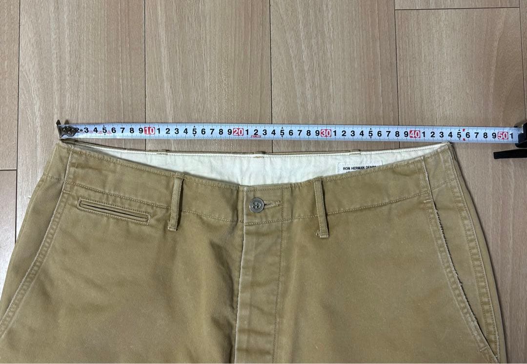 【極美品】RON HERMAN DENIM ダメージ加工 チノ ワークパンツ！