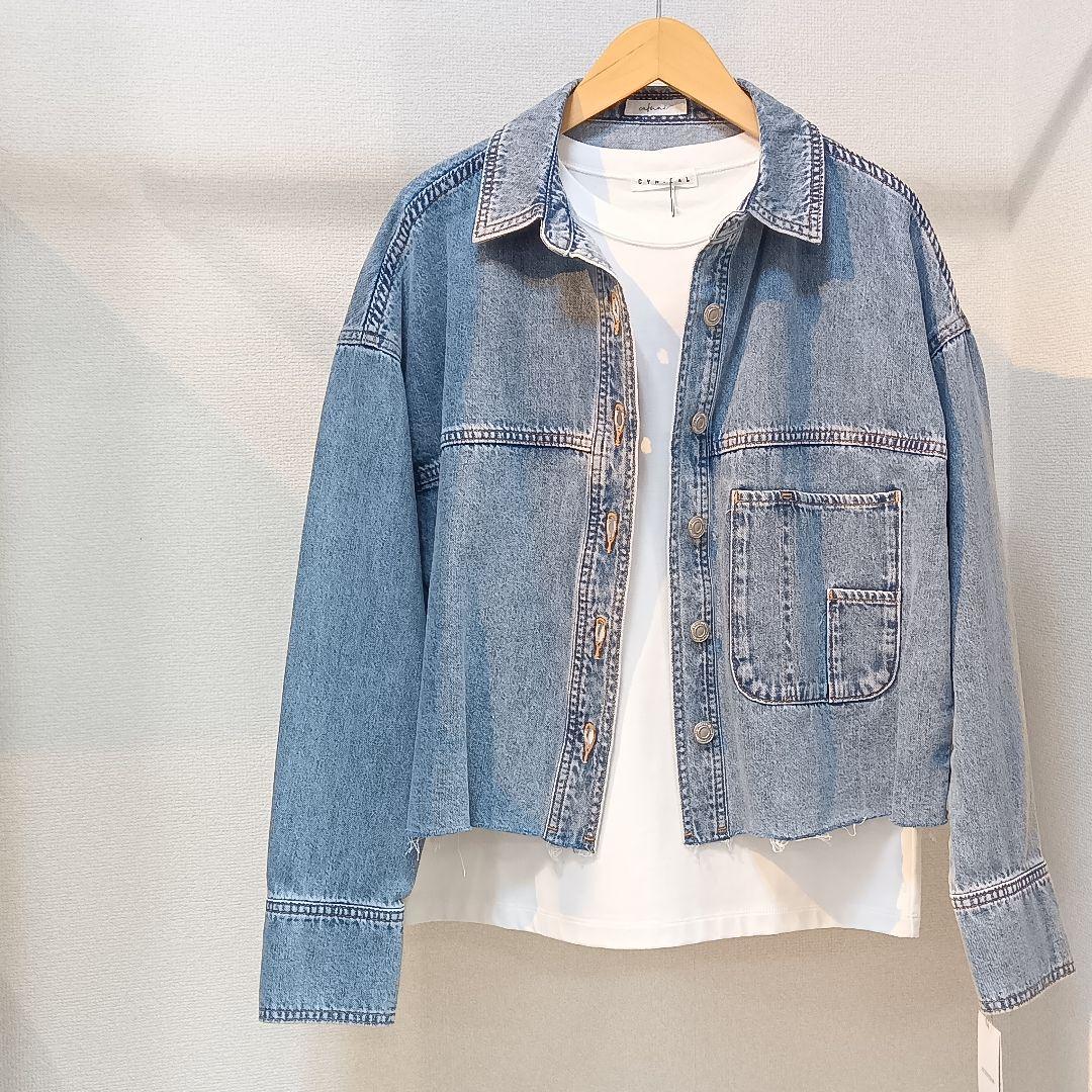 新品タグ付 2026新作 カフネ デニム シャツ ジャケット Mサイズ Mal.