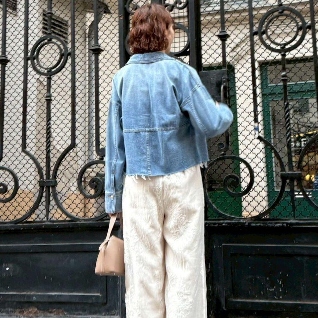 新品タグ付 2026新作 カフネ デニム シャツ ジャケット Mサイズ Mal.