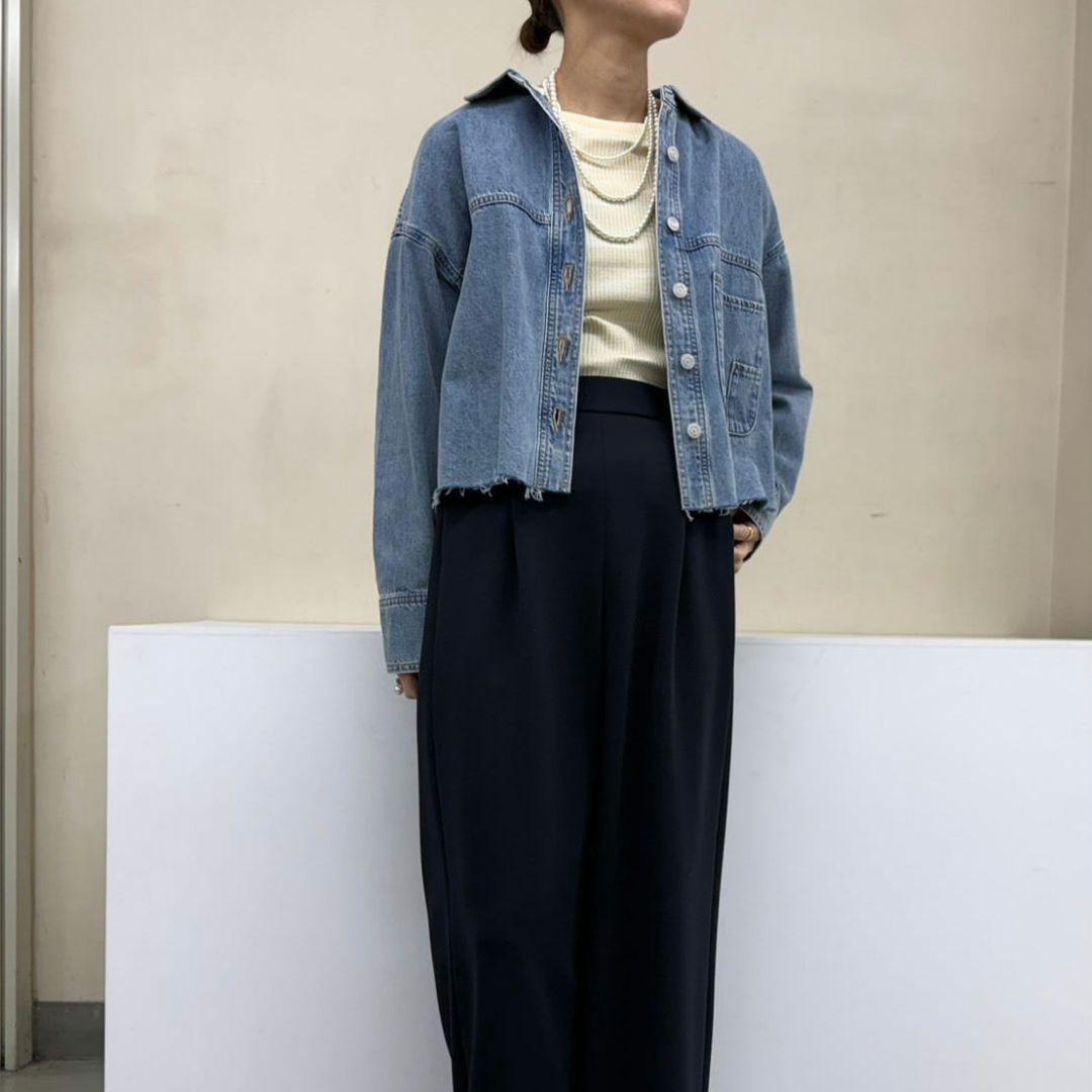 新品タグ付 2026新作 カフネ デニム シャツ ジャケット Mサイズ Mal.