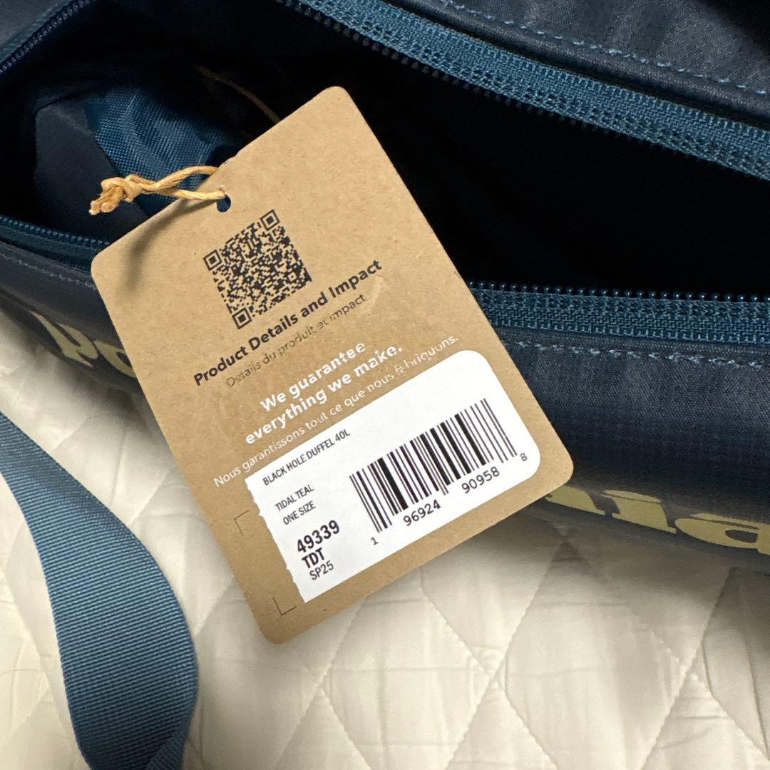 新品　Patagonia パタゴニア　ブラックホール　ダッフル　40L