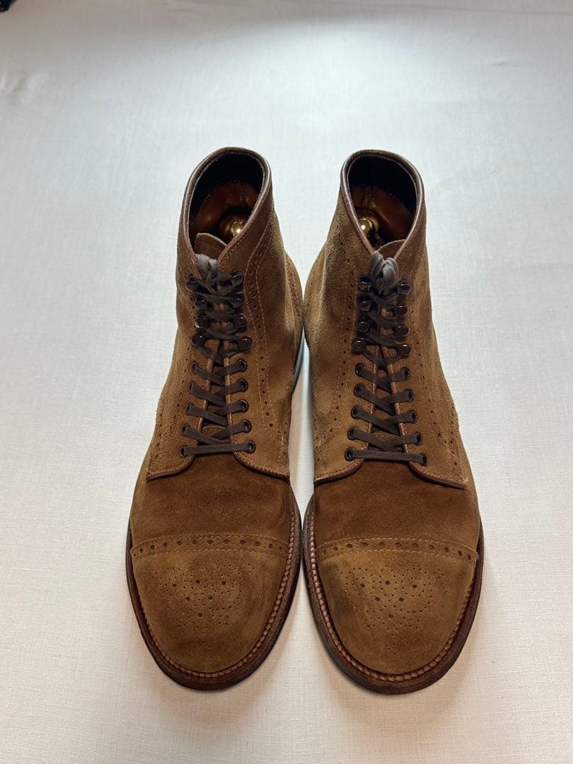 【美品良靴】ALDEN SUEDE MODIFIED BOOTS7D 41822